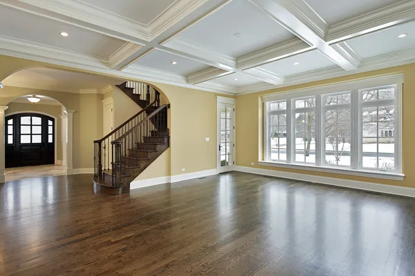 Family room with foyer view