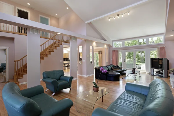 Great room in suburban home