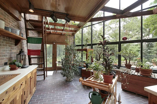 Greenhouse in large home