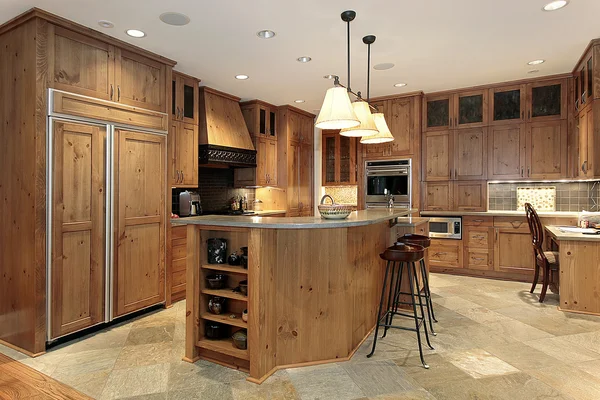 Contemporary all wood kitchen