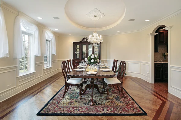 Dining room in luxury home