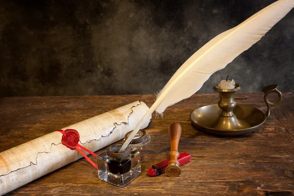 Scroll and wax seal