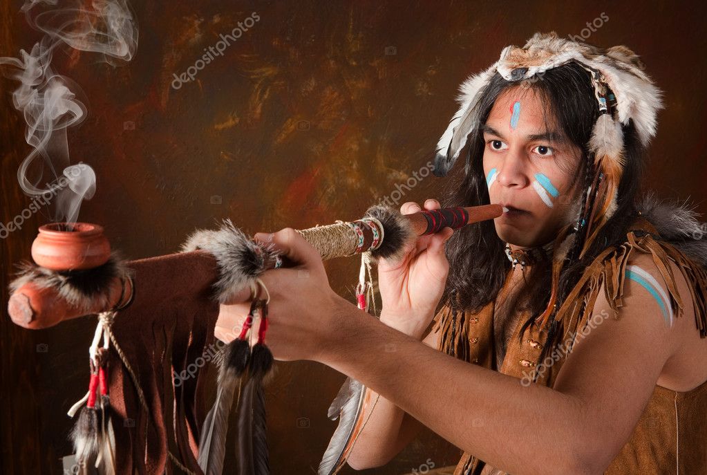 depositphotos_-Indian-with-peace-pipe