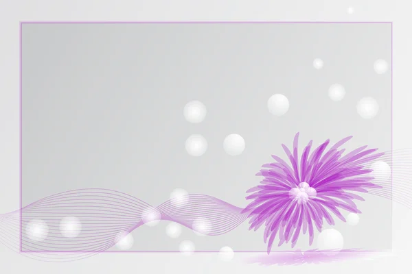 Purple card with flower