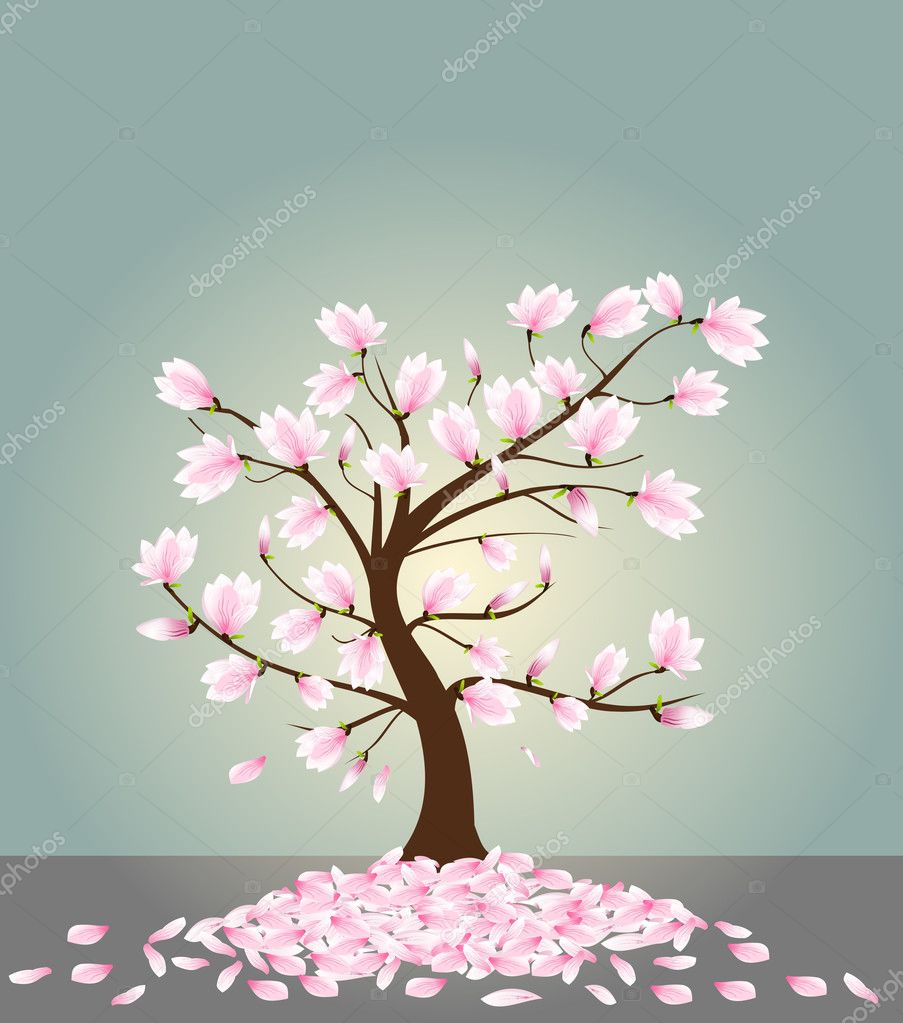 clipart of magnolia tree - photo #24
