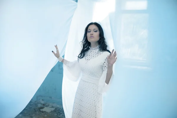 Angel in a white dress