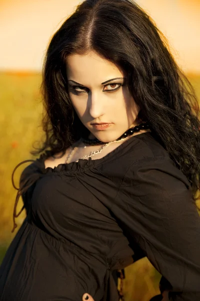 Beautiful gothic woman — Stock Photo © OlenaKucher #8695180