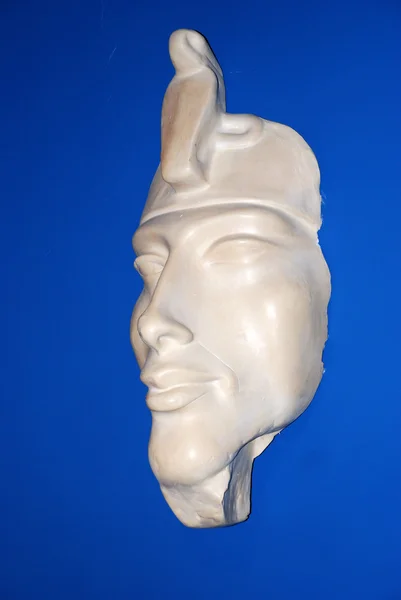Echnatons mask of plaster at the Museum (Egypt)