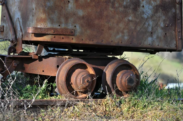 Detail of an old railway cart