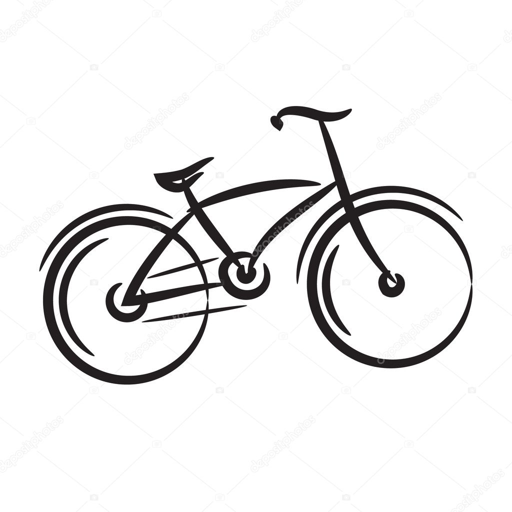 Bike. freehand drawing Bike. freehand drawing
