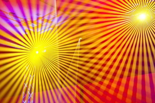 Colorful laser lights creating patterns
