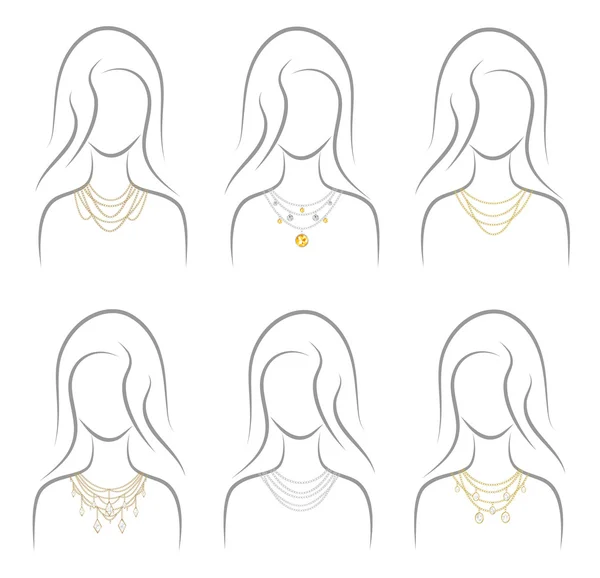 Set of necklaces