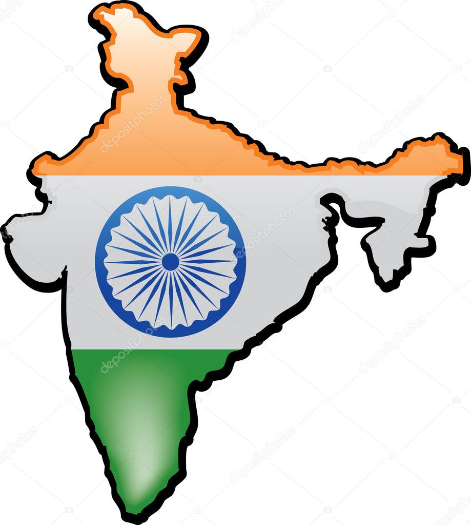 clipart of indian map - photo #47