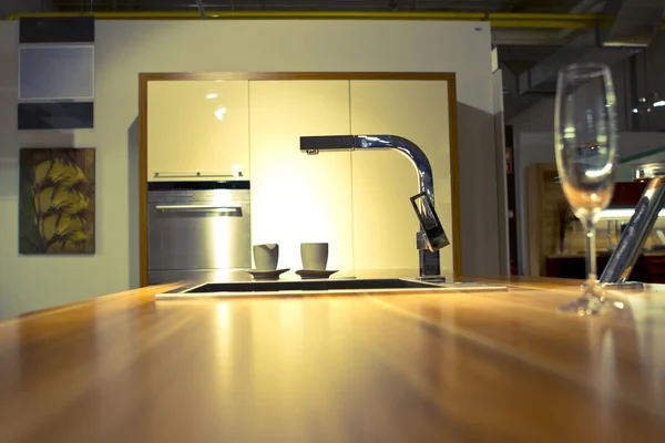 Modern kitchen pipe and sink