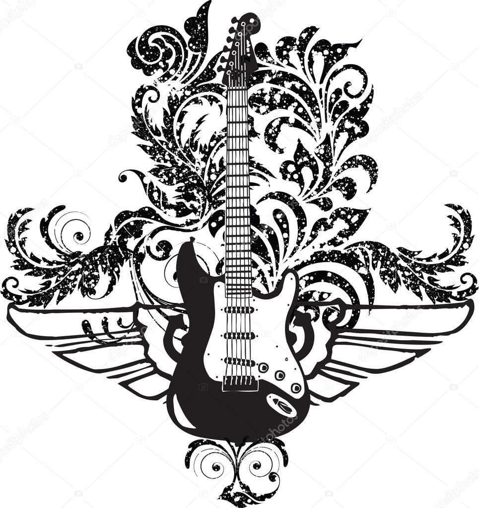 Electric Guitar Drawing