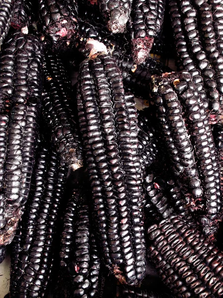 A pile of Peruvian purple corn