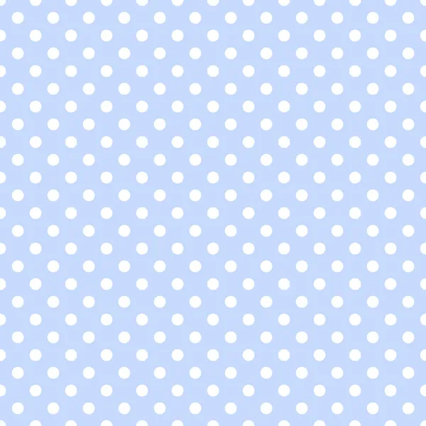 White Polka Dots on Pale Blue