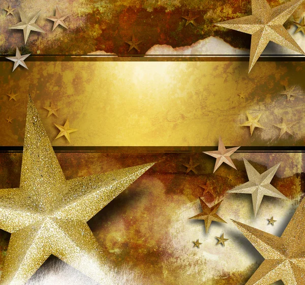 Golden Sparkle Star Background