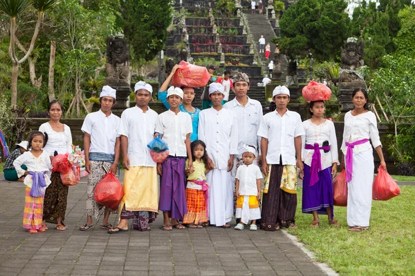 Traditional Balinese pilgrims