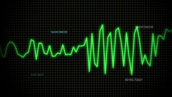 Audio wave green line 02