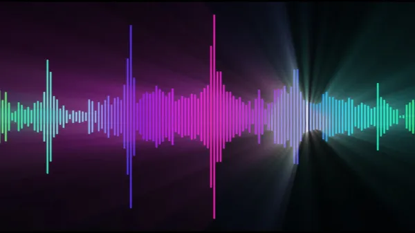 Audio spectrum glow flare