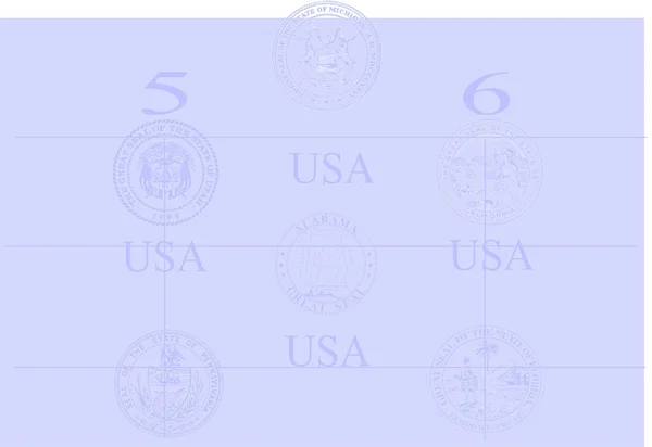 USA Passport VISA emblems Background Paper