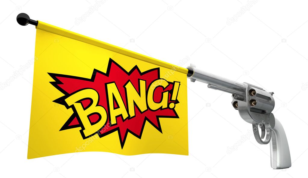bang flag pistol