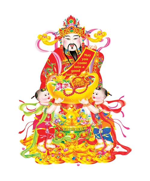 Chinese New Year god of wealth — Stock Photo #9416189