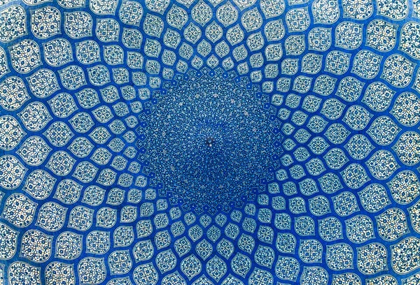 Dome of the mosque, oriental ornaments from Isfahan, Iran