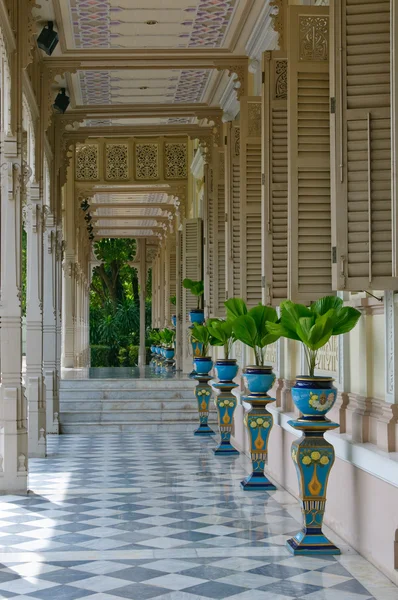Terrace in colonial style house