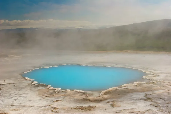 Geothermal activity with hot springs, Iceland