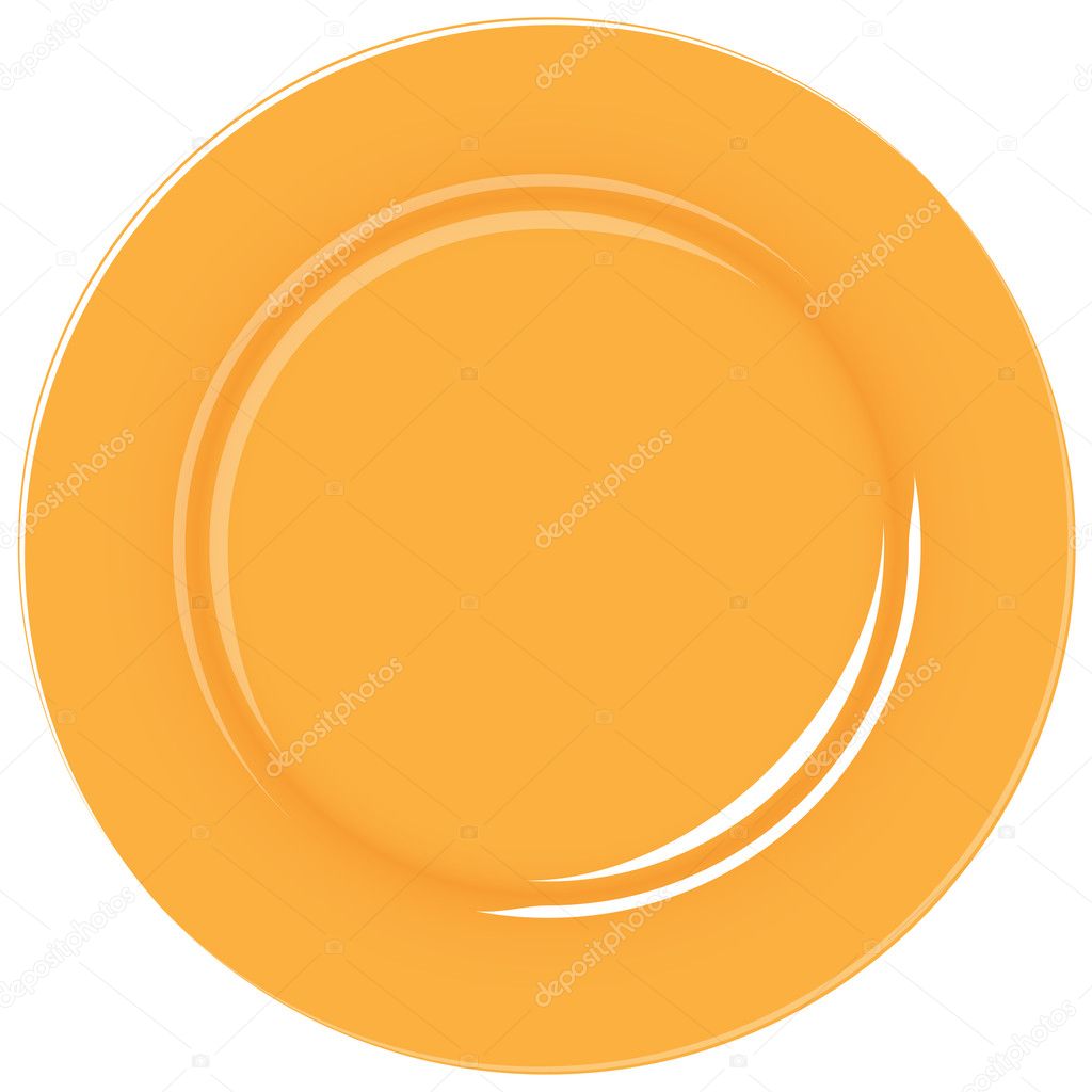 big empty plate