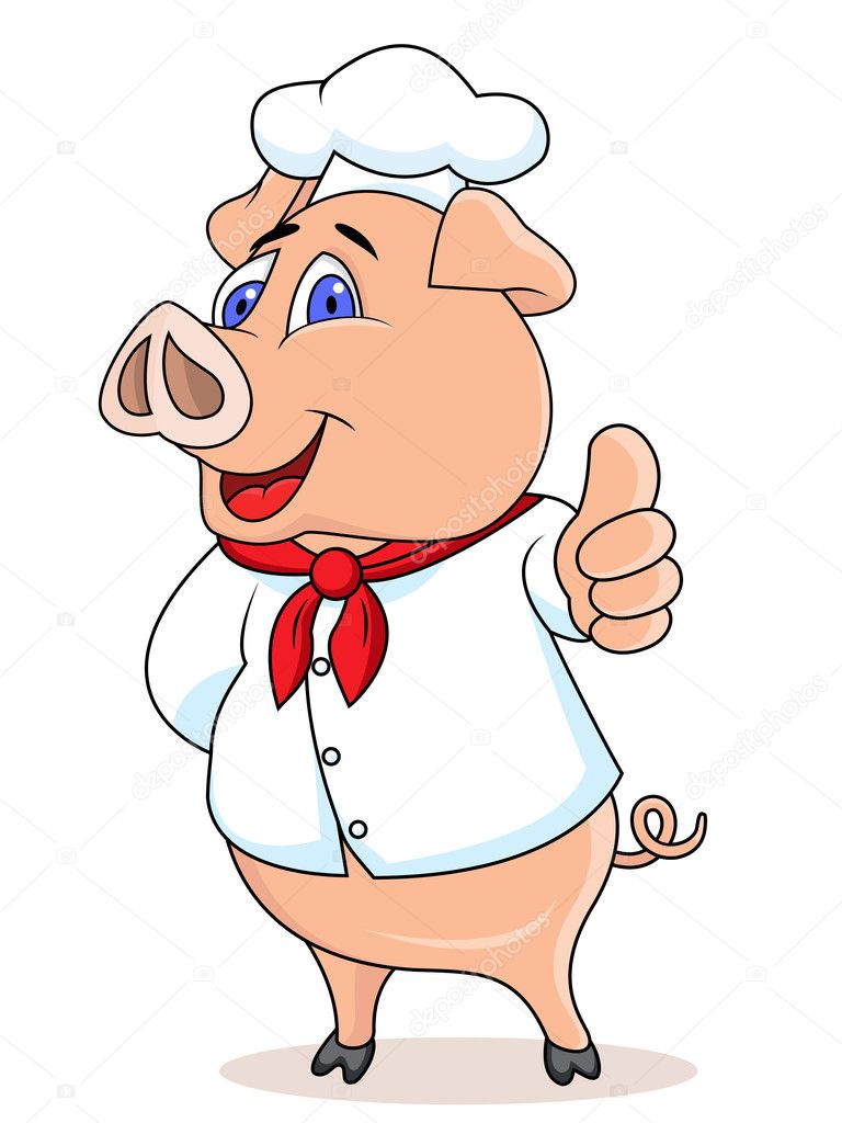 pig chef clipart - photo #26