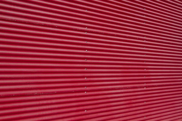 Textured Background of Red Corrugated wall (Landscape)