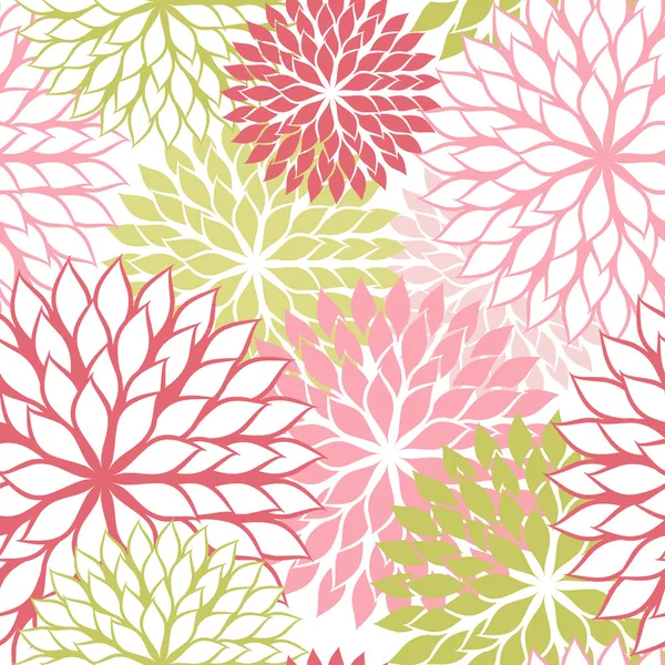 Seamless pattern with hand draw flowers, floral illustration.