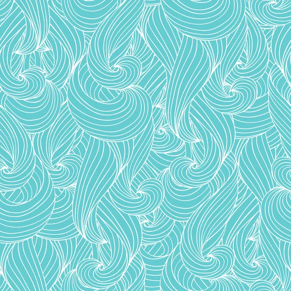 Vector seamless abstract pattern with waves and cloud.