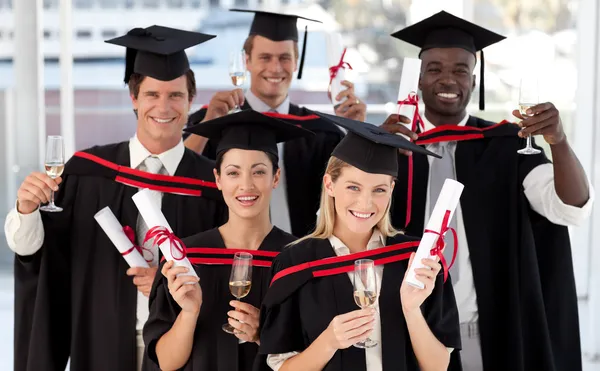 Group of Graduating from College