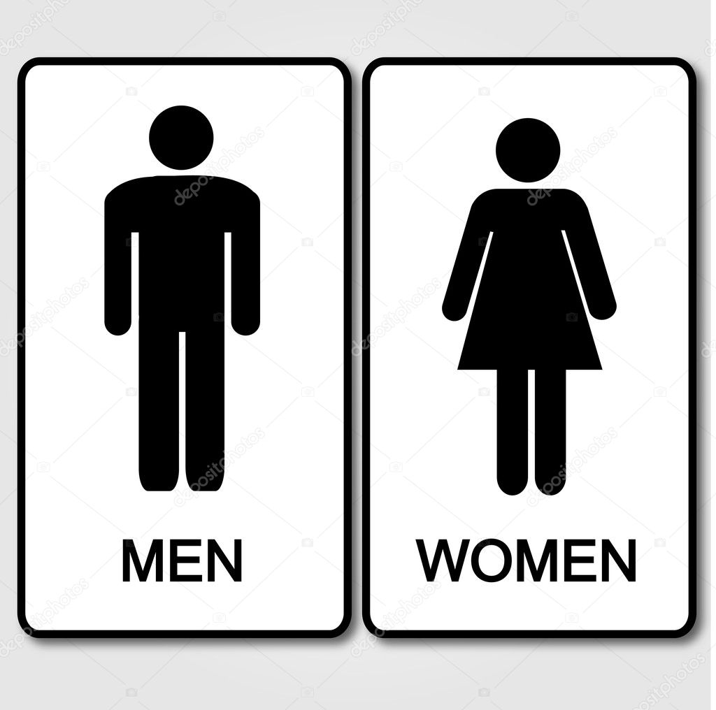 Bathroom Sign Vector