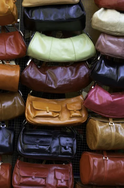 Display of leather purses