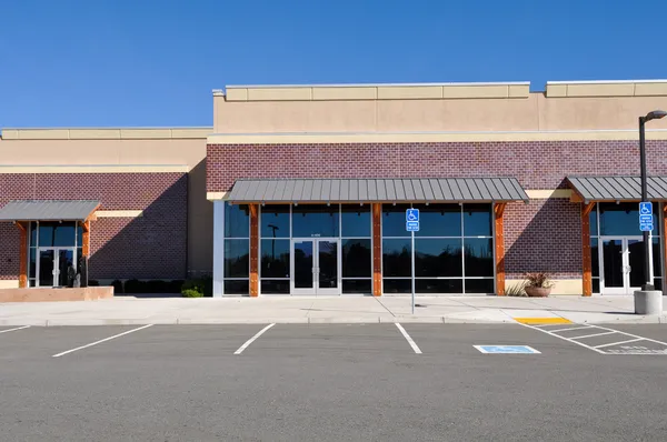 New Shopping Center made of Brick Facade