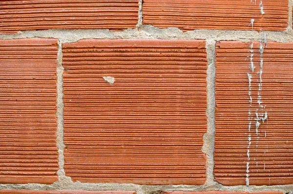 Close Up of Red Brick and Mortar