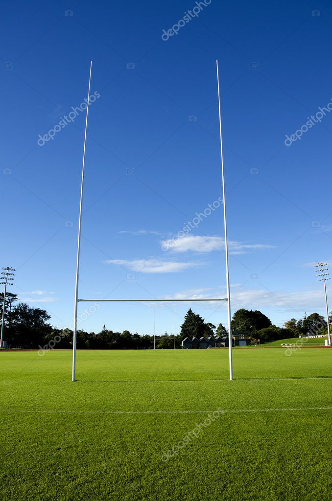 Empty Rugby Field