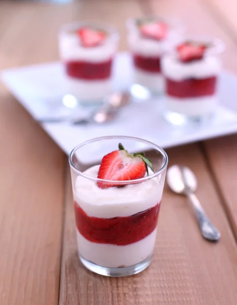 Strawberry and mascarpone parfait