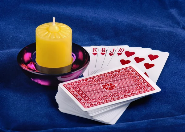 Playing Cards And Candle