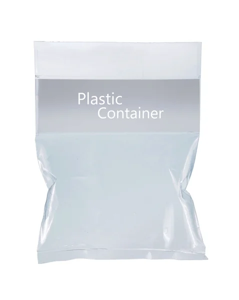 Transparent plastic pack