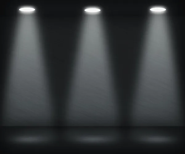 Dark Spotlight Room