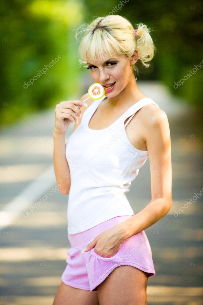 Blonde Sporty Girl