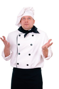 Surprised chef clipart