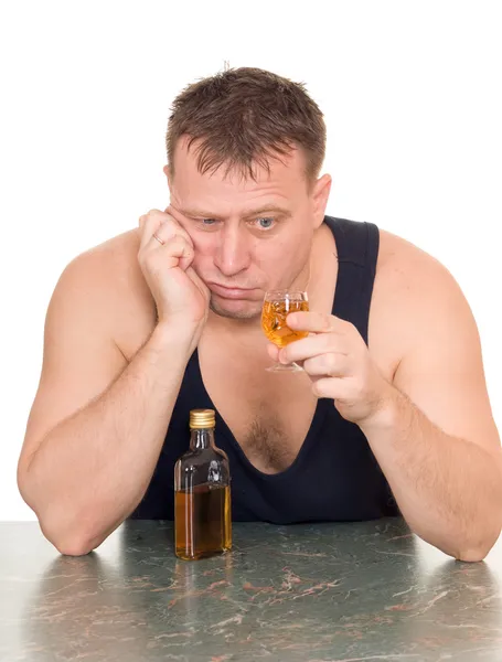 stock image Drunk man