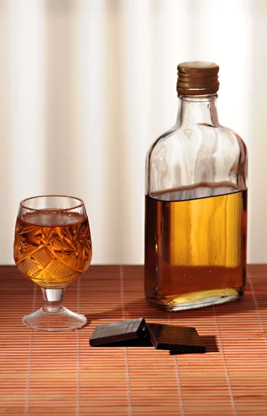 Bottle whiskey — Stock Photo, Image